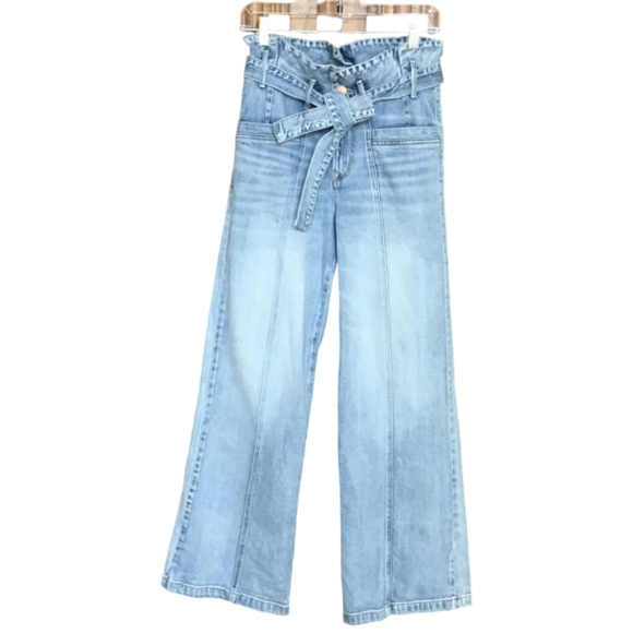 Porter Blue The Penny Paperbag Eden High-Waisted Jean 25 - Picture 1 of 16